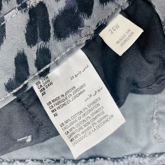Style & Co Womens Plus Size 24W Curvy Animal-Print Skinny Jeans in Gray $50 - Picture 7 of 7
